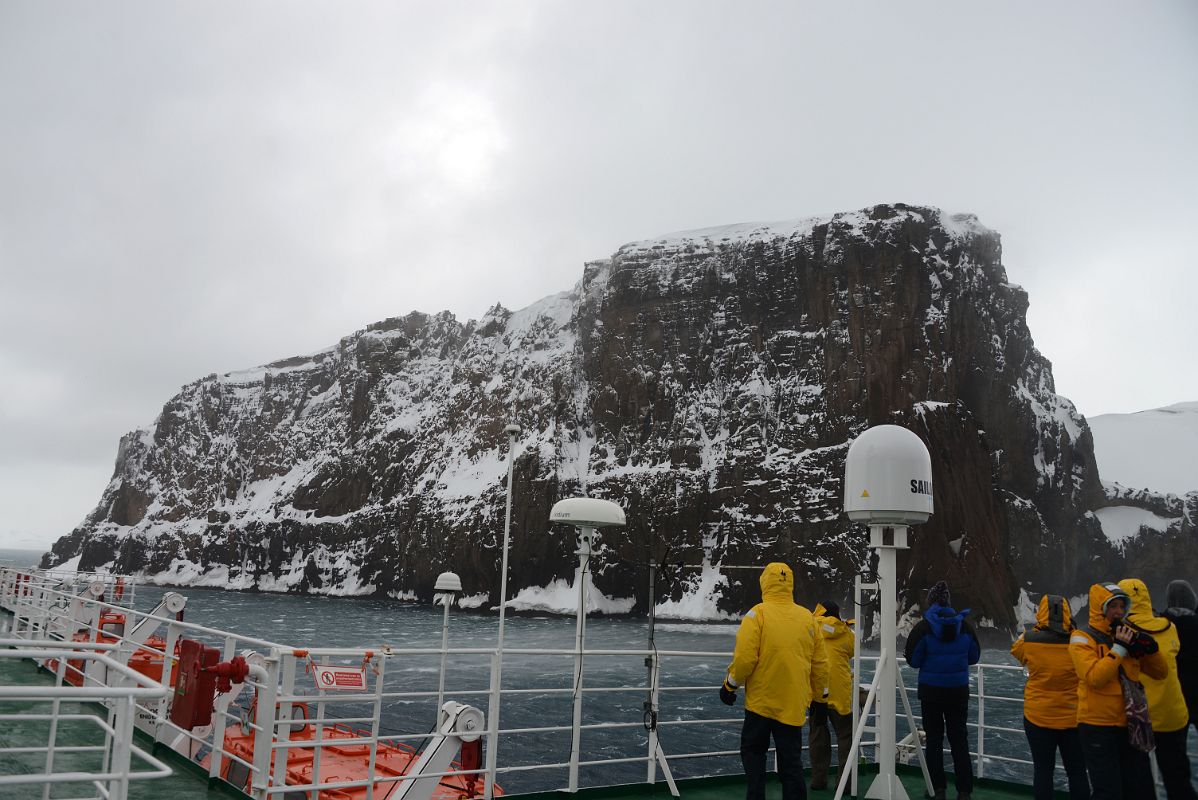 03A Steep Cliffs Guard The Neptunes Bellows Narrow Opening To Deception Island On Quark Expeditions Antarctica Cruise Ship